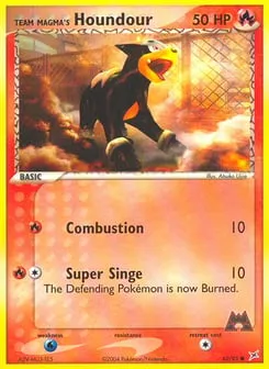 Team Magma's Houndour 62/95 Team Magma vs Team Aqua