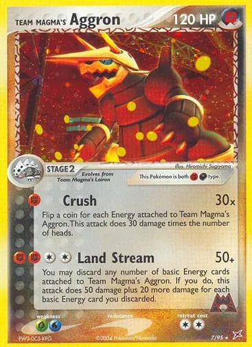 Team Magma's Aggron 7/95 Team Magma vs Team Aqua