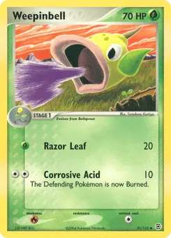 Weepinbell 51/112 FireRed & LeafGreen
