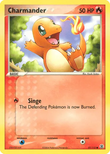 Charmander 57/112 FireRed & LeafGreen