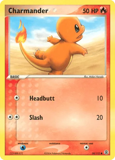 Charmander 58/112 FireRed & LeafGreen