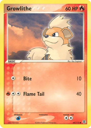 Growlithe 64/112 FireRed & LeafGreen