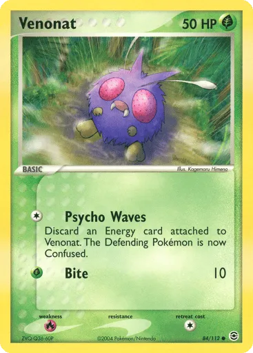 Venonat 84/112 FireRed & LeafGreen