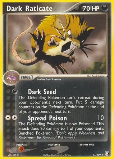 Dark Raticate 17/109 Team Rocket Returns