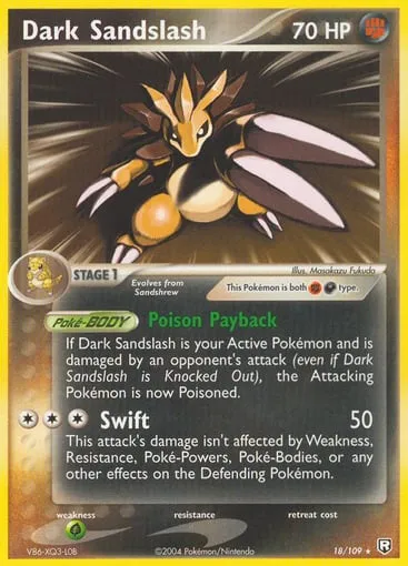 Dark Sandslash 18/109 Team Rocket Returns