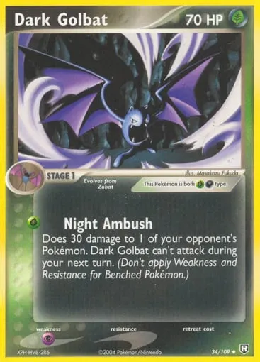 Dark Golbat 34/109 Team Rocket Returns