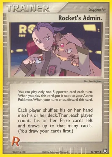 Rocket's Admin. 86/109 Team Rocket Returns