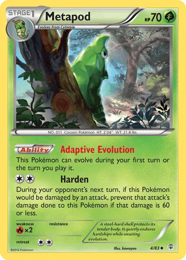 Metapod 4/83 Generations