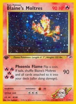 Blaine's Moltres 1/132 Gym Heroes