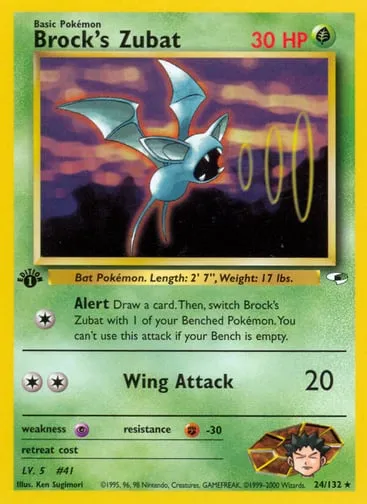 Brock's Zubat 24/132 Gym Heroes