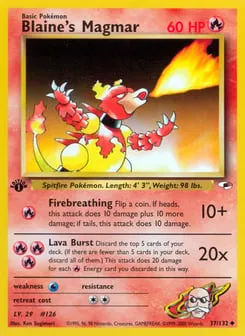 Blaine's Magmar 37/132 Gym Heroes