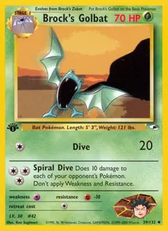 Brock's Golbat 39/132 Gym Heroes
