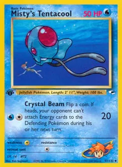 Misty's Tentacool 57/132 Gym Heroes