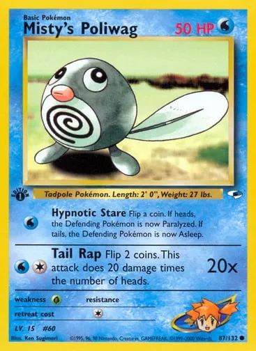 Misty's Poliwag 87/132 Gym Heroes
