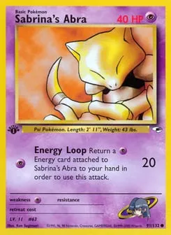 Sabrina's Abra 91/132 Gym Heroes