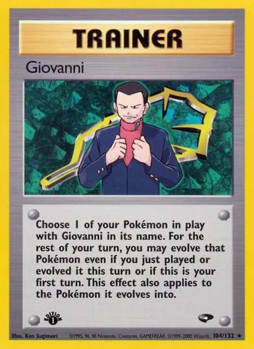 Giovanni 104/132 Gym Challenge