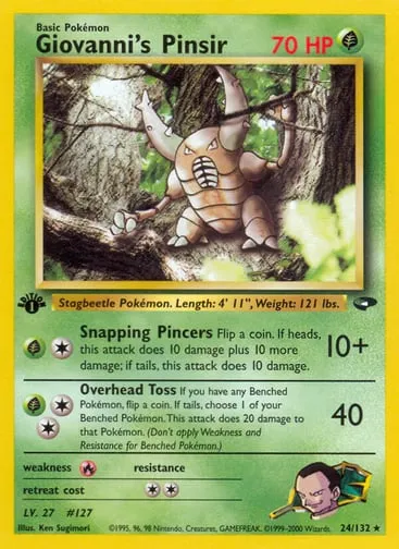 Giovanni's Pinsir 24/132 Gym Challenge