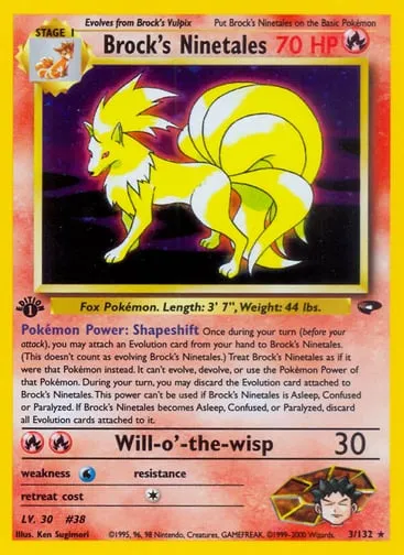 Brock's Ninetales 3/132 Gym Challenge