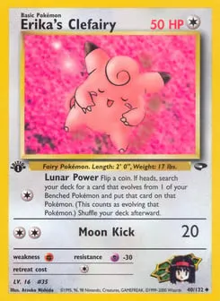 Erika's Clefairy 40/132 Gym Challenge