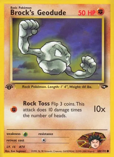 Brock's Geodude 68/132 Gym Challenge