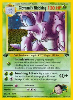 Giovanni's Nidoking 7/132 Gym Challenge