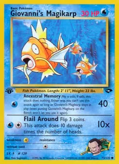Giovanni's Magikarp 73/132 Gym Challenge
