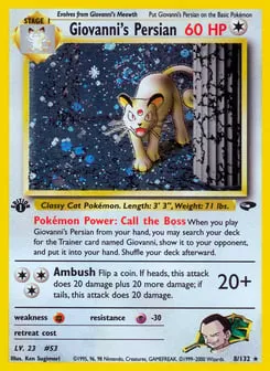 Giovanni's Persian 8/132 Gym Challenge
