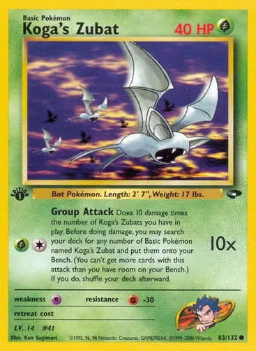 Koga's Zubat 83/132 Gym Challenge
