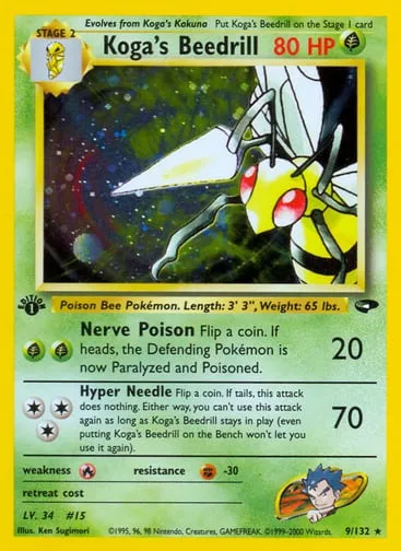 Koga's Beedrill 9/132 Gym Challenge