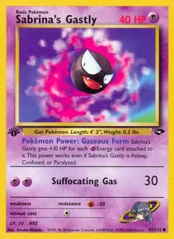 Sabrina's Gastly 97/132 Gym Challenge