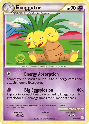 Exeggutor 18/123 HeartGold & SoulSilver