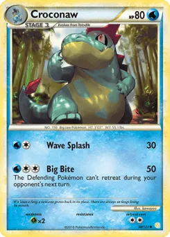 Croconaw 38/123 HeartGold & SoulSilver