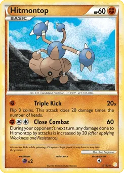 Hitmontop 5/123 HeartGold & SoulSilver