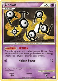 Unown 54/123 HeartGold & SoulSilver
