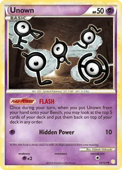 Unown 55/123 HeartGold & SoulSilver
