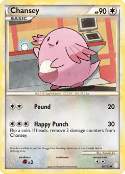 Chansey 58/123 HeartGold & SoulSilver