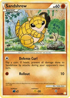 Sandshrew 79/123 HeartGold & SoulSilver