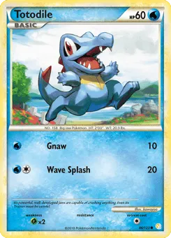 Totodile 86/123 HeartGold & SoulSilver