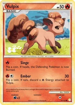 Vulpix 87/123 HeartGold & SoulSilver