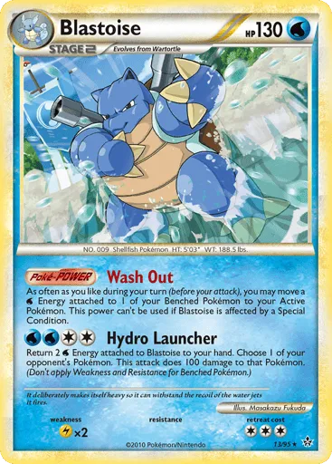 Blastoise 13/95 HS—Unleashed