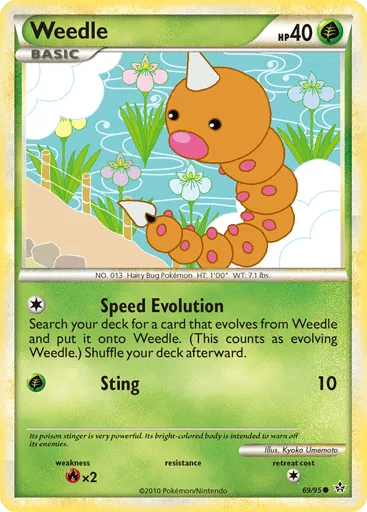Weedle 69/95 HS—Unleashed