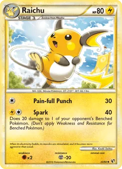 Raichu 33/90 HS—Undaunted