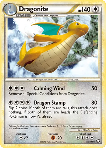 Dragonite 18/102 HS—Triumphant