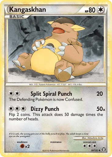 Kangaskhan 36/102 HS—Triumphant