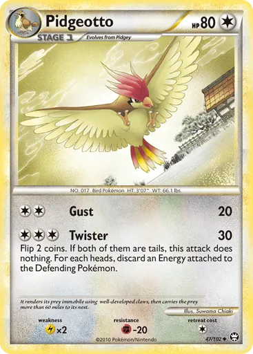 Pidgeotto 47/102 HS—Triumphant