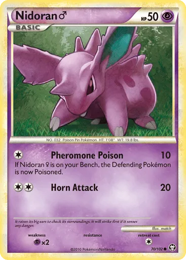 Nidoran ♂ 70/102 HS—Triumphant