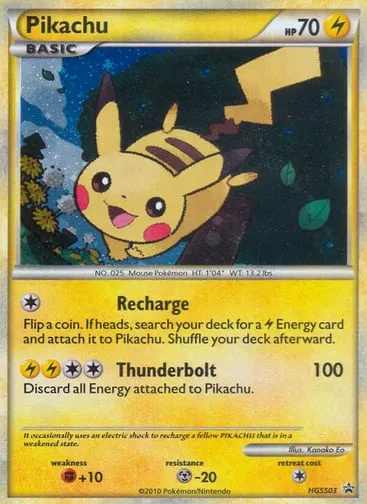 Pikachu HGSS03 HGSS Black Star Promos