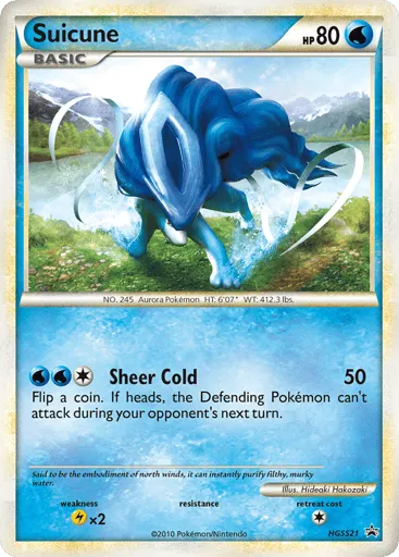 Suicune HGSS21 HGSS Black Star Promos