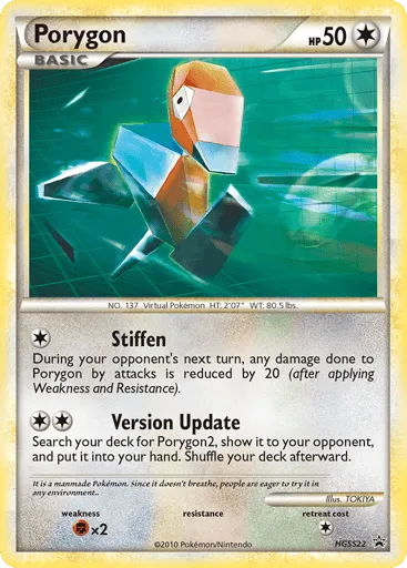 Porygon HGSS22 HGSS Black Star Promos