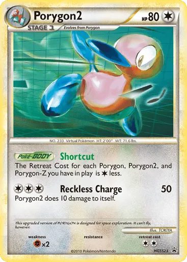 Porygon2 HGSS23 HGSS Black Star Promos